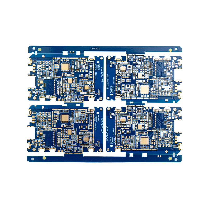 Kétoldalas kék aranyozású PCB